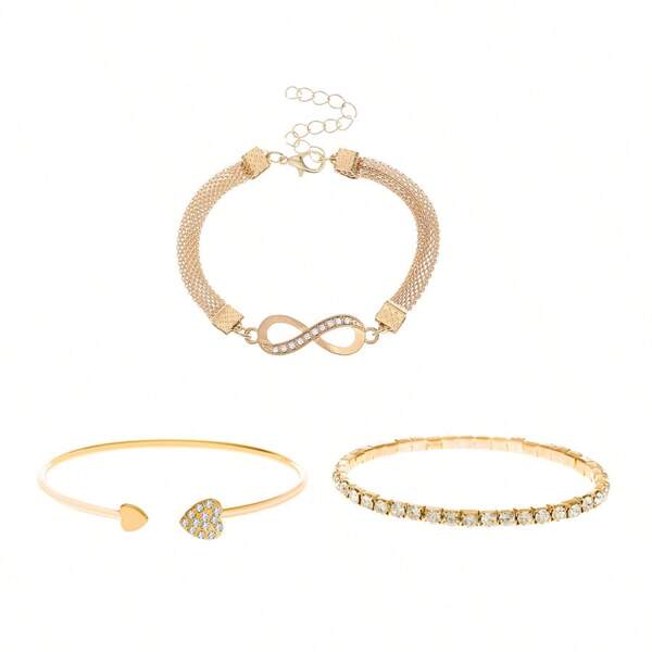 Oferta Exclusiva 2 X 1 Pulsera abierta de amor infinito con dijes Vintage