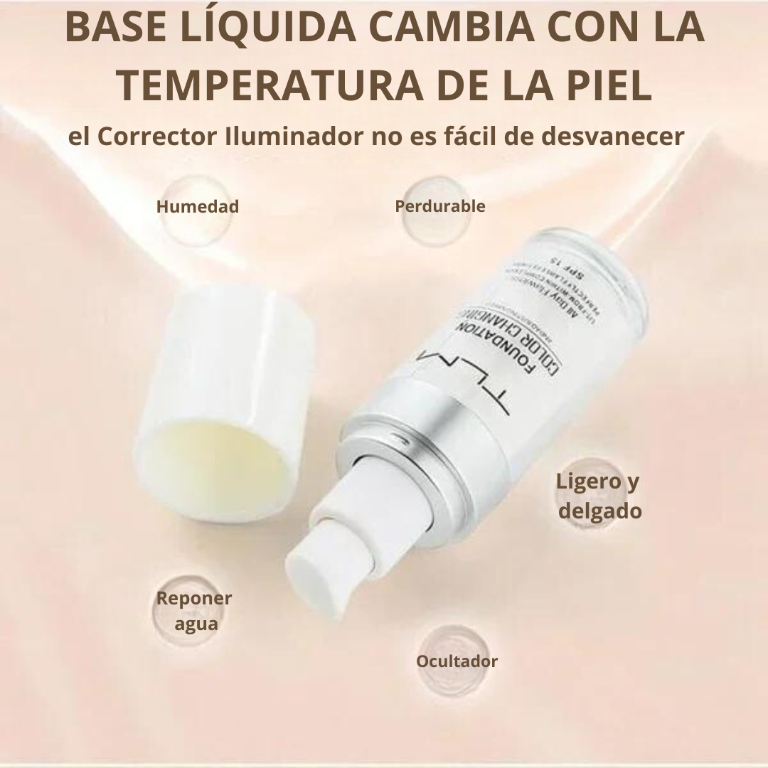 Base de maquillaje para pieles maduras que cambia de color +  1 unidad gratis 🎁