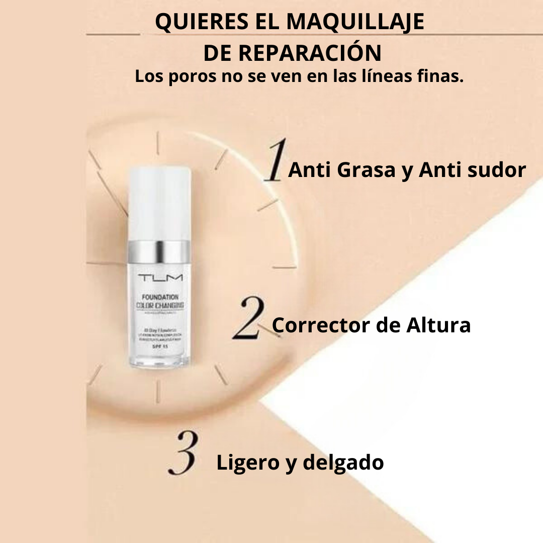 Base de maquillaje para pieles maduras que cambia de color +  1 unidad gratis 🎁